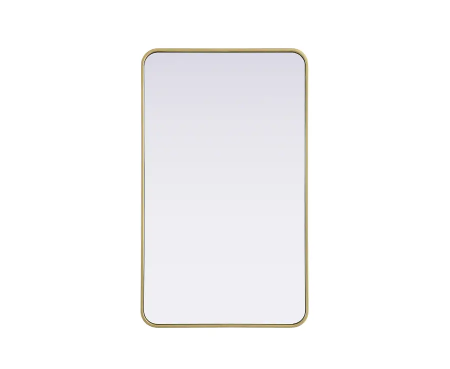 Remy 24" x 40" Brass Wall Mirror - Image 1