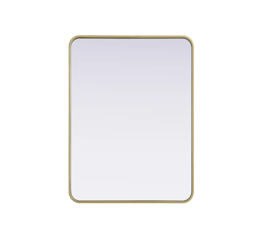 Remy 27" x 36" Wall Mirror in Brass - Image 1