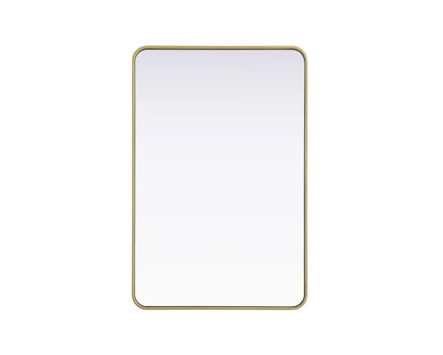 Remy Brass Wall Mirror - 28" x 42" - Image 1