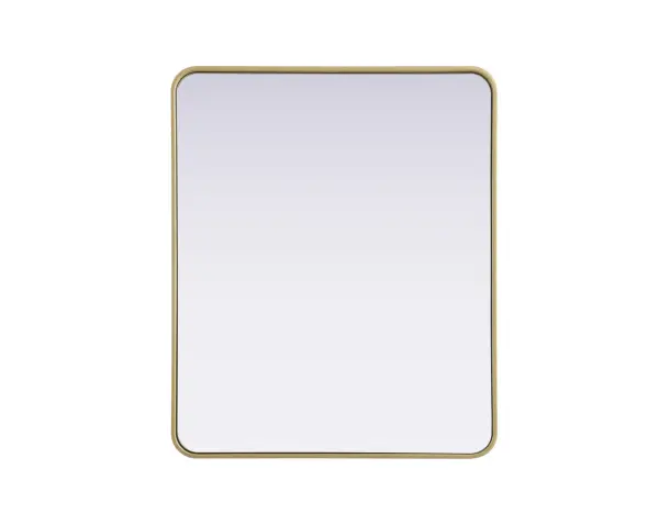 Elevate your home décor with this versatile wall mirror that combines functionality and modern design. Made from a sturdy combination of MDF, iron, and reflective mirror glass, this piece is built to last while adding a polished finish to any room. The extended depth of the frame not only provides a striking dimensional effect but also ensures the mirror's presence commands attention as a focal point. Whether you're decorating a bedroom, bathroom, or entryway, its diverse shapes—including rectangle and square—offer plenty of options to suit your style. The hand-painted black, brass, or silver finish brings a subtle yet striking touch, complemented by rounded corners for a smooth and contemporary aesthetic. With four metal inset hangers, it's ready to hang vertically or horizontally, ensuring flexibility for any layout. Available in multiple sizes, this mirror is a statement piece that blends seamlessly into both modern and classic spaces. Collection: Remy Rooms: Hallway, Living room, Bedroom, Entry Way, Office Finish: Brass Width: 30.00" Height: 36.00" Weight: 26.00 lb Extension from Wall: 2.00" Material: Iron and MDF Country of Origin: China Manufacturer Warranty: 1 year limited