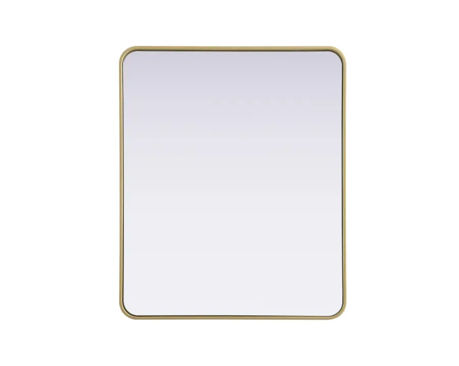 Remy 30" x 36" Wall Mirror in Brass - Image 1