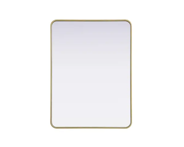 Elevate your home décor with this versatile wall mirror that combines functionality and modern design. Made from a sturdy combination of MDF, iron, and reflective mirror glass, this piece is built to last while adding a polished finish to any room. The extended depth of the frame not only provides a striking dimensional effect but also ensures the mirror's presence commands attention as a focal point. Whether you're decorating a bedroom, bathroom, or entryway, its diverse shapes—including rectangle and square—offer plenty of options to suit your style. The hand-painted black, brass, or silver finish brings a subtle yet striking touch, complemented by rounded corners for a smooth and contemporary aesthetic. With four metal inset hangers, it's ready to hang vertically or horizontally, ensuring flexibility for any layout. Available in multiple sizes, this mirror is a statement piece that blends seamlessly into both modern and classic spaces. Collection: Remy Rooms: Hallway, Living room, Bedroom, Entry Way, Office Finish: Brass Width: 30.00" Height: 40.00" Weight: 28.00 lb Extension from Wall: 2.00" Material: Iron and MDF Country of Origin: China Manufacturer Warranty: 1 year limited