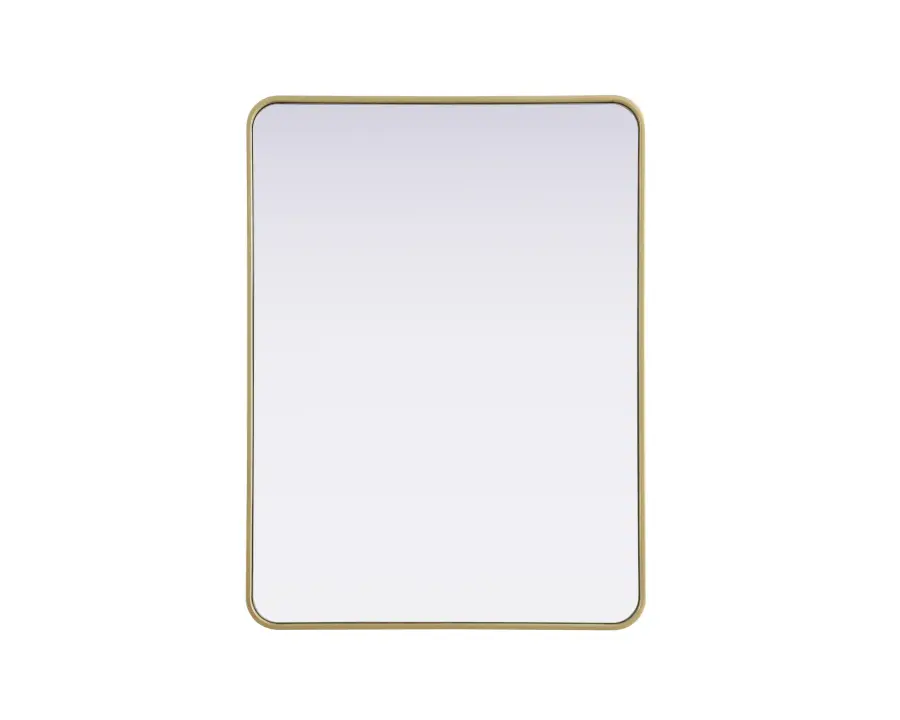 Remy 30x40 Wall Mirror in Brass - Image 1