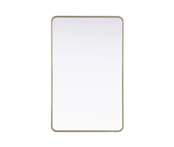 Elevate your home décor with this versatile wall mirror that combines functionality and modern design. Made from a sturdy combination of MDF, iron, and reflective mirror glass, this piece is built to last while adding a polished finish to any room. The extended depth of the frame not only provides a striking dimensional effect but also ensures the mirror's presence commands attention as a focal point. Whether you're decorating a bedroom, bathroom, or entryway, its diverse shapes—including rectangle and square—offer plenty of options to suit your style. The hand-painted black, brass, or silver finish brings a subtle yet striking touch, complemented by rounded corners for a smooth and contemporary aesthetic. With four metal inset hangers, it's ready to hang vertically or horizontally, ensuring flexibility for any layout. Available in multiple sizes, this mirror is a statement piece that blends seamlessly into both modern and classic spaces. Collection: Remy Rooms: Hallway, Living room, Bedroom, Entry Way, Office Finish: Brass Width: 30.00" Height: 48.00" Weight: 34.00 lb Extension from Wall: 2.00" Material: Iron and MDF Country of Origin: China Manufacturer Warranty: 1 year limited
