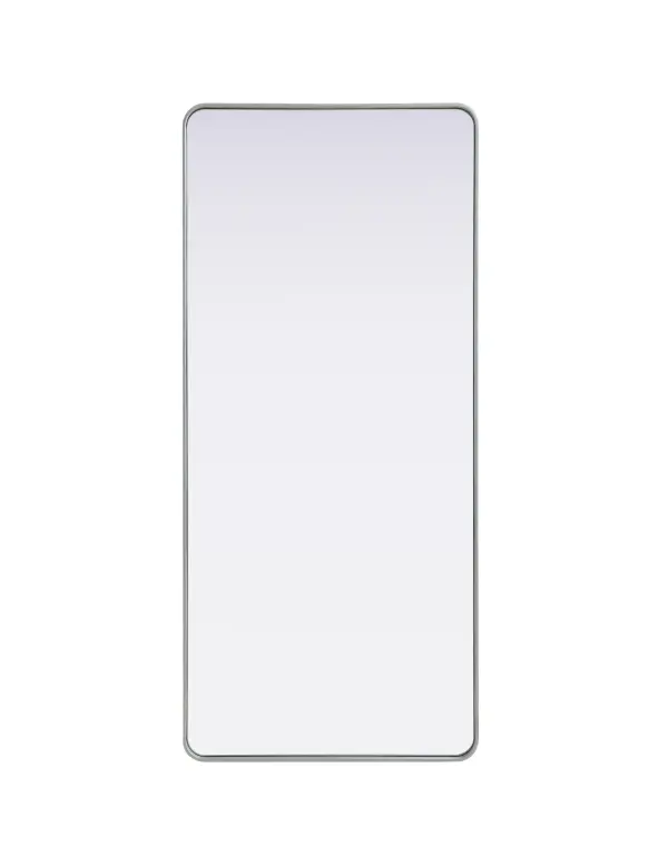 Elevate your home décor with this versatile wall mirror that combines functionality and modern design. Made from a sturdy combination of MDF, iron, and reflective mirror glass, this piece is built to last while adding a polished finish to any room. The extended depth of the frame not only provides a striking dimensional effect but also ensures the mirror's presence commands attention as a focal point. Whether you're decorating a bedroom, bathroom, or entryway, its diverse shapes—including rectangle and square—offer plenty of options to suit your style. The hand-painted black, brass, or silver finish brings a subtle yet striking touch, complemented by rounded corners for a smooth and contemporary aesthetic. With four metal inset hangers, it's ready to hang vertically or horizontally, ensuring flexibility for any layout. Available in multiple sizes, this mirror is a statement piece that blends seamlessly into both modern and classic spaces. Collection: Remy Rooms: Hallway, Living room, Bedroom, Entry Way, Office Finish: Silver Width: 32.00" Height: 72.00" Weight: 52.00 lb Extension from Wall: 2.00" Material: Iron and MDF Country of Origin: China Manufacturer Warranty: 1 year limited
