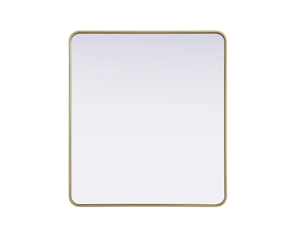 Remy 36x40 Wall Mirror in Brass - Image 1