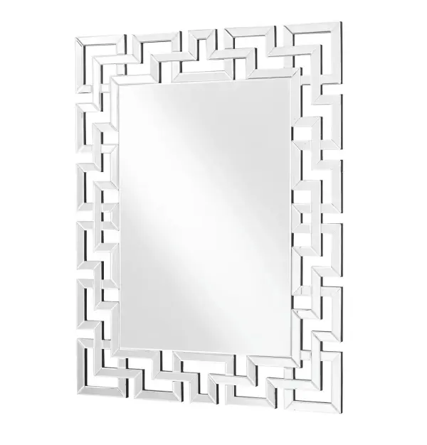 Modern Beveled Mirror in Clear