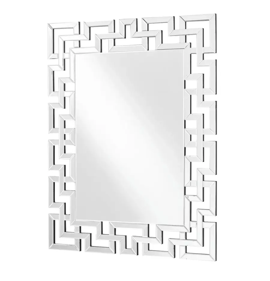 Modern Beveled Mirror in Clear