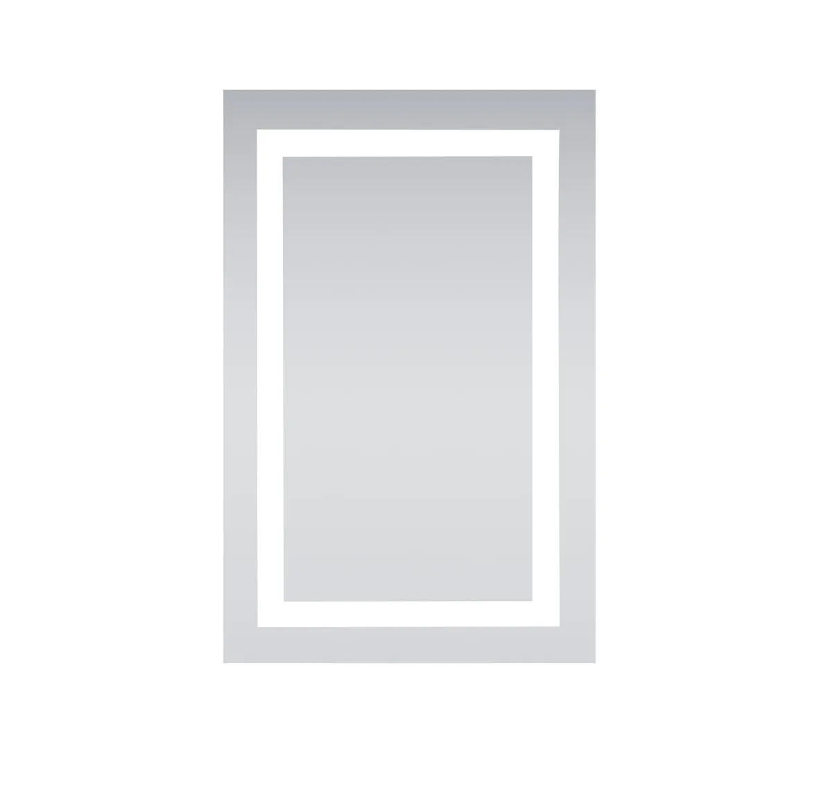 Nova LED Mirror in glossy white