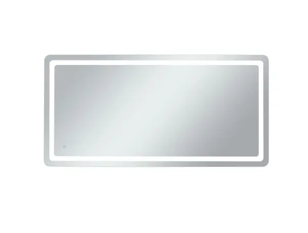 Genesis 72" LED Bathroom Mirror in Glossy White - Image 1