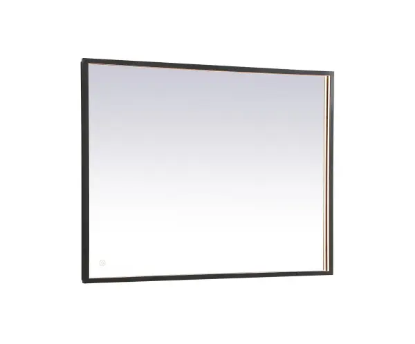 The Piers led hardwired bathroom mirror is the most versatile and aesthetically pleasing for your space. Its bright white/warm white/cool white light is diffused behind the aluminum frame illuminating a soft glow. With a touch sensor feature, three different color options can be optimized for your mood. Comes equipped with a dimmer, a truly versatile led mirror. These can be mounted both vertically or horizontal, perfect for over the bathroom vanity. Mounting the hardwire mirror is fairly easy, just install directly to a wall junction box and use the provided hanging cleats. No need to decide which led color temperature to purchase, this mirror has it all, it's perfect for your moden bathroom needs! Collection: Pier Rooms: bathroom, entryway, bedroom, living room Finish: Black Width: 30.00" Height: 40.00" Length: 30.00" Weight: 29.00 lb Extension from Wall: 1.70" Wire: 59" Black Canopy: 47.6" Bulbs Included Number of Bulbs: 1 Maximum Wattage: 36.70 W Bulb Type: Strip Bulb Base: Strip Light Source: LED Light Output: 284.50 lm Color Temperature: 3000 K CRI: 90 Dimmable Beam Spread: 120.00° Rated Average Life: 30000+ Voltage: 120.00 V Material: Aluminum and Mirror and LED Country of Origin: China Safety Listing: ETL Safety Rating: Damp Title 20 Title 24 LED Manufacturer Warranty: 1 year limited