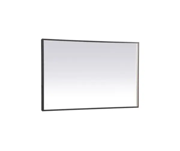 The Piers led hardwired bathroom mirror is the most versatile and aesthetically pleasing for your space. Its bright white/warm white/cool white light is diffused behind the aluminum frame illuminating a soft glow. With a touch sensor feature, three different color options can be optimized for your mood. Comes equipped with a dimmer, a truly versatile led mirror. These can be mounted both vertically or horizontal, perfect for over the bathroom vanity. Mounting the hardwire mirror is fairly easy, just install directly to a wall junction box and use the provided hanging cleats. No need to decide which led color temperature to purchase, this mirror has it all, it's perfect for your moden bathroom needs! Collection: Pier Rooms: bathroom, entryway, bedroom, living room Finish: Black Width: 48.00" Height: 30.00" Length: 48.00" Weight: 30.00 lb Extension from Wall: 1.70" Wire: 59" Black Canopy: 47.6"x29.6" Bulbs Included Number of Bulbs: 1 Maximum Wattage: 44.00 W Bulb Type: Strip Bulb Base: Strip Light Source: LED Light Output: 543.00 lm Color Temperature: 3000 K CRI: 90 Dimmable Beam Spread: 120.00° Rated Average Life: 20000+ Voltage: 120.00 V Material: Aluminum and Mirror and LED Country of Origin: China Safety Listing: ETL Safety Rating: Damp Title 20 Title 24 LED Manufacturer Warranty: 1 year limited