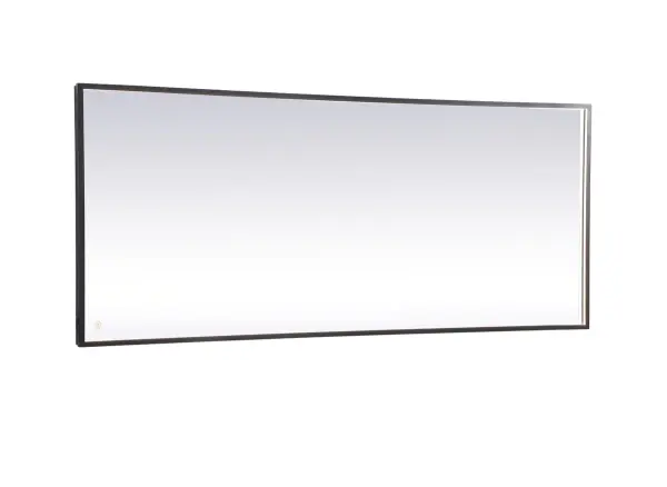 The Piers led hardwired bathroom mirror is the most versatile and aesthetically pleasing for your space. Its bright white/warm white/cool white light is diffused behind the aluminum frame illuminating a soft glow. With a touch sensor feature, three different color options can be optimized for your mood. Comes equipped with a dimmer, a truly versatile led mirror. These can be mounted both vertically or horizontal, perfect for over the bathroom vanity. Mounting the hardwire mirror is fairly easy, just install directly to a wall junction box and use the provided hanging cleats. No need to decide which led color temperature to purchase, this mirror has it all, it's perfect for your moden bathroom needs! Collection: Pier Rooms: bathroom, entryway, bedroom, living room Finish: Black Width: 72.00" Height: 30.00" Length: 72.00" Weight: 48.00 lb Extension from Wall: 1.70" Wire: 59" Black Canopy: 71.6"x29.6" Bulbs Included Number of Bulbs: 1 Maximum Wattage: 50.00 W Bulb Type: Strip Bulb Base: Strip Light Source: LED Light Output: 610.00 lm Color Temperature: 3000 K CRI: 90 Dimmable Beam Spread: 120.00° Rated Average Life: 20000+ Voltage: 120.00 V Material: Aluminum and Mirror and LED Country of Origin: China Safety Listing: ETL Safety Rating: Damp Title 20 Title 24 LED Manufacturer Warranty: 1 year limited