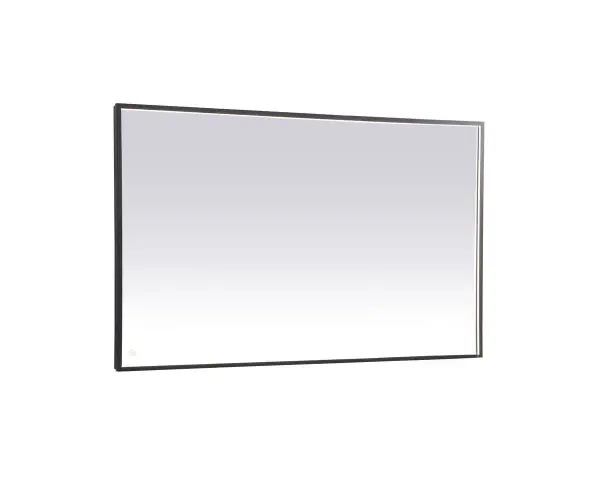 The Piers led hardwired bathroom mirror is the most versatile and aesthetically pleasing for your space. Its bright white/warm white/cool white light is diffused behind the aluminum frame illuminating a soft glow. With a touch sensor feature, three different color options can be optimized for your mood. Comes equipped with a dimmer, a truly versatile led mirror. These can be mounted both vertically or horizontal, perfect for over the bathroom vanity. Mounting the hardwire mirror is fairly easy, just install directly to a wall junction box and use the provided hanging cleats. No need to decide which led color temperature to purchase, this mirror has it all, it's perfect for your moden bathroom needs! Collection: Pier Rooms: bathroom, entryway, bedroom, living room Finish: Black Width: 60.00" Height: 36.00" Length: 60.00" Weight: 49.00 lb Extension from Wall: 1.70" Wire: 59" Black Canopy: 59.6"x35.6" Bulbs Included Number of Bulbs: 1 Maximum Wattage: 48.00 W Bulb Type: Strip Bulb Base: Strip Light Source: LED Light Output: 580.00 lm Color Temperature: 3000 K CRI: 90 Dimmable Beam Spread: 120.00° Rated Average Life: 20000+ Voltage: 120.00 V Material: Aluminum and Mirror and LED Country of Origin: China Safety Listing: ETL Safety Rating: Damp Title 20 Title 24 LED Manufacturer Warranty: 1 year limited