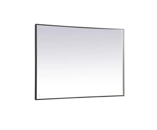 The Piers led hardwired bathroom mirror is the most versatile and aesthetically pleasing for your space. Its bright white/warm white/cool white light is diffused behind the aluminum frame illuminating a soft glow. With a touch sensor feature, three different color options can be optimized for your mood. Comes equipped with a dimmer, a truly versatile led mirror. These can be mounted both vertically or horizontal, perfect for over the bathroom vanity. Mounting the hardwire mirror is fairly easy, just install directly to a wall junction box and use the provided hanging cleats. No need to decide which led color temperature to purchase, this mirror has it all, it's perfect for your moden bathroom needs! Collection: Pier Rooms: bathroom, entryway, bedroom, living room Finish: Black Width: 60.00" Height: 42.00" Length: 60.00" Weight: 55.00 lb Extension from Wall: 1.70" Wire: 59" Black Canopy: 59.6"x41.6" Bulbs Included Number of Bulbs: 1 Maximum Wattage: 50.00 W Bulb Type: Strip Bulb Base: Strip Light Source: LED Light Output: 610.00 lm Color Temperature: 3000 K CRI: 90 Dimmable Beam Spread: 120.00° Rated Average Life: 20000+ Voltage: 120.00 V Material: Aluminum and Mirror and LED Country of Origin: China Safety Listing: ETL Safety Rating: Damp Title 20 Title 24 LED Manufacturer Warranty: 1 year limited