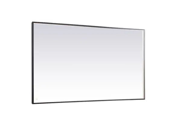 The Piers led hardwired bathroom mirror is the most versatile and aesthetically pleasing for your space. Its bright white/warm white/cool white light is diffused behind the aluminum frame illuminating a soft glow. With a touch sensor feature, three different color options can be optimized for your mood. Comes equipped with a dimmer, a truly versatile led mirror. These can be mounted both vertically or horizontal, perfect for over the bathroom vanity. Mounting the hardwire mirror is fairly easy, just install directly to a wall junction box and use the provided hanging cleats. No need to decide which led color temperature to purchase, this mirror has it all, it's perfect for your moden bathroom needs! Collection: Pier Rooms: bathroom, entryway, bedroom, living room Finish: Black Width: 72.00" Height: 42.00" Length: 72.00" Weight: 65.00 lb Extension from Wall: 1.70" Wire: 59" Black Canopy: 71.6"x41.6" Bulbs Included Number of Bulbs: 1 Maximum Wattage: 52.00 W Bulb Type: Strip Bulb Base: Strip Light Source: LED Light Output: 650.00 lm Color Temperature: 3000 K CRI: 90 Dimmable Beam Spread: 120.00° Rated Average Life: 20000+ Voltage: 120.00 V Material: Aluminum and Mirror and LED Country of Origin: China Safety Listing: ETL Safety Rating: Damp Title 20 Title 24 LED Manufacturer Warranty: 1 year limited