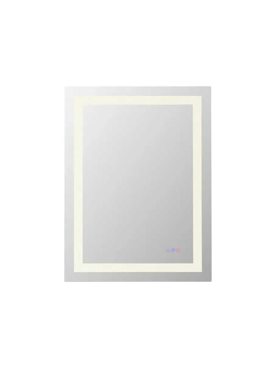 Riven LED Mirror in White - Image 1