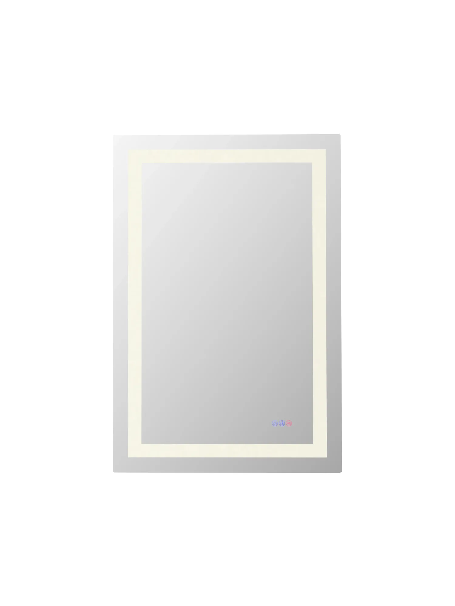 Riven LED Mirror in White