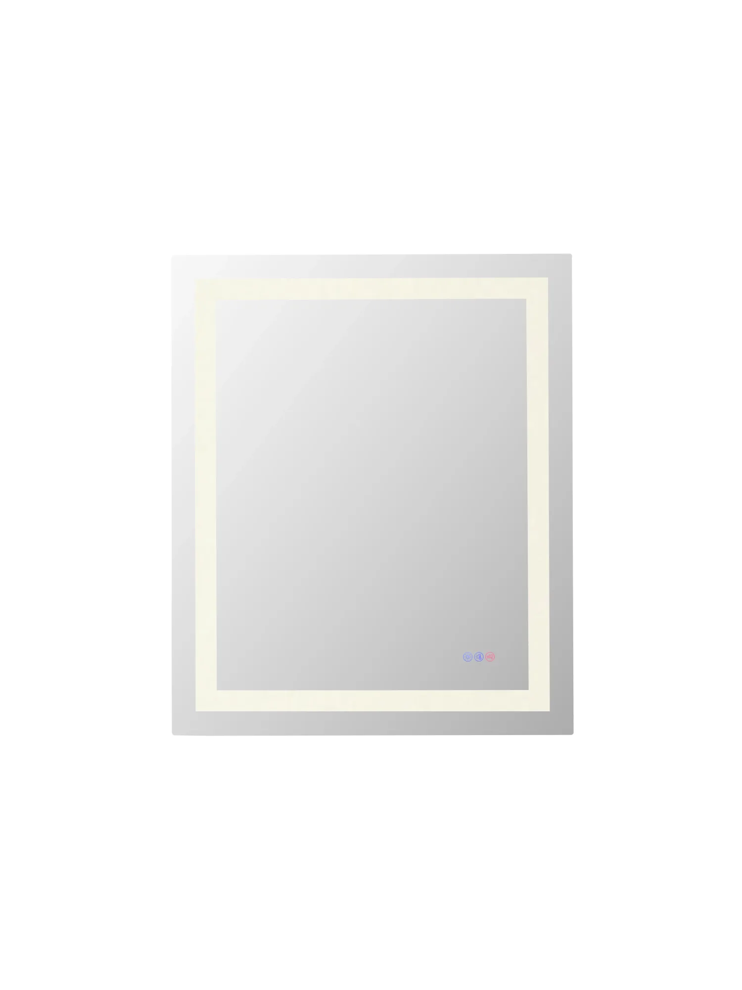 Riven LED Mirror in white