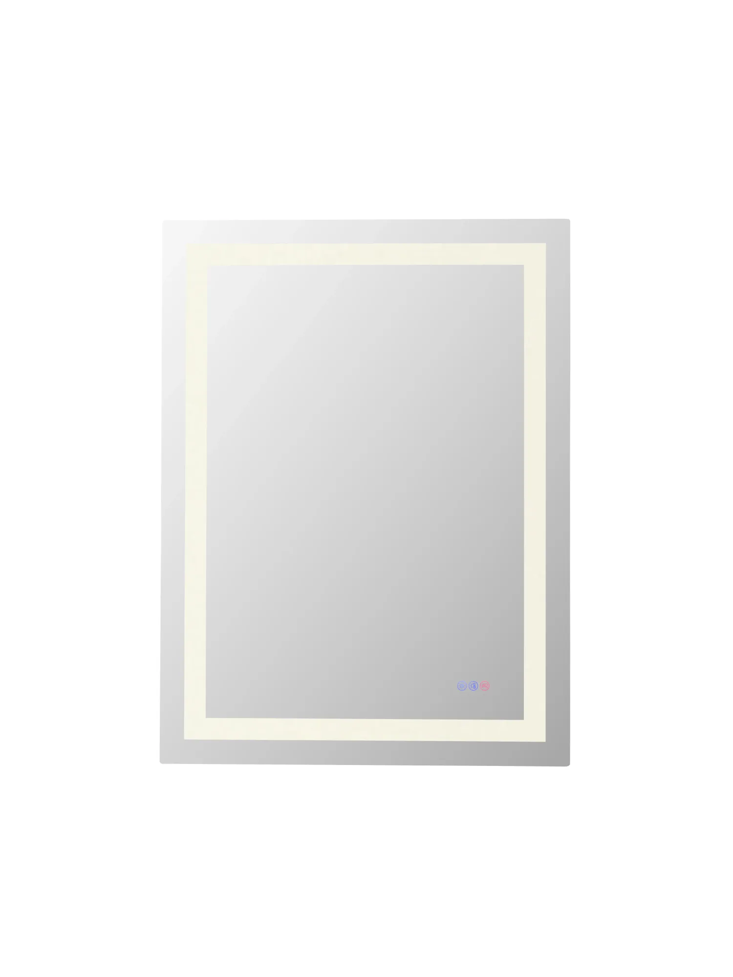 Riven LED Mirror in white