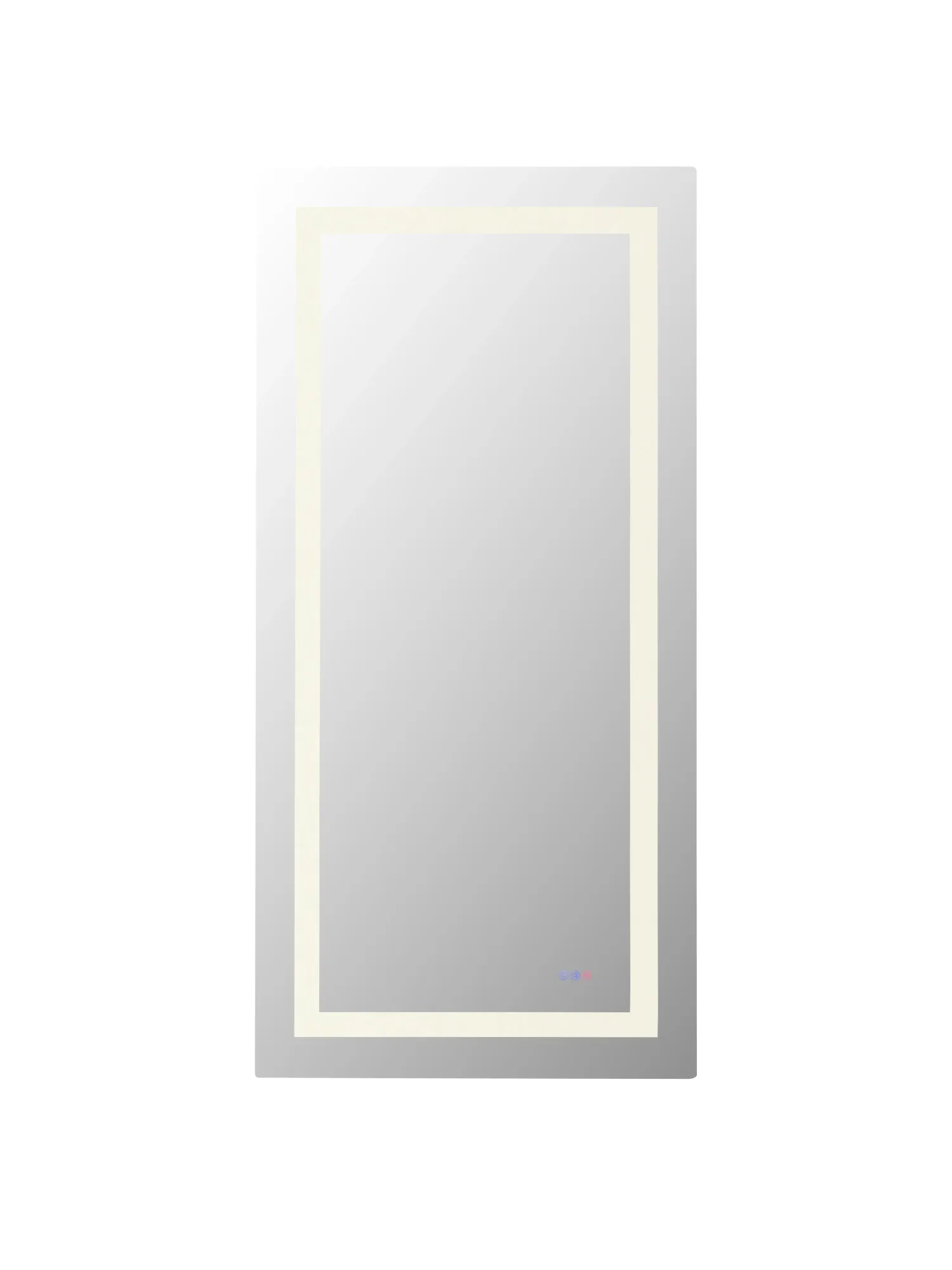 Riven LED Mirror in white