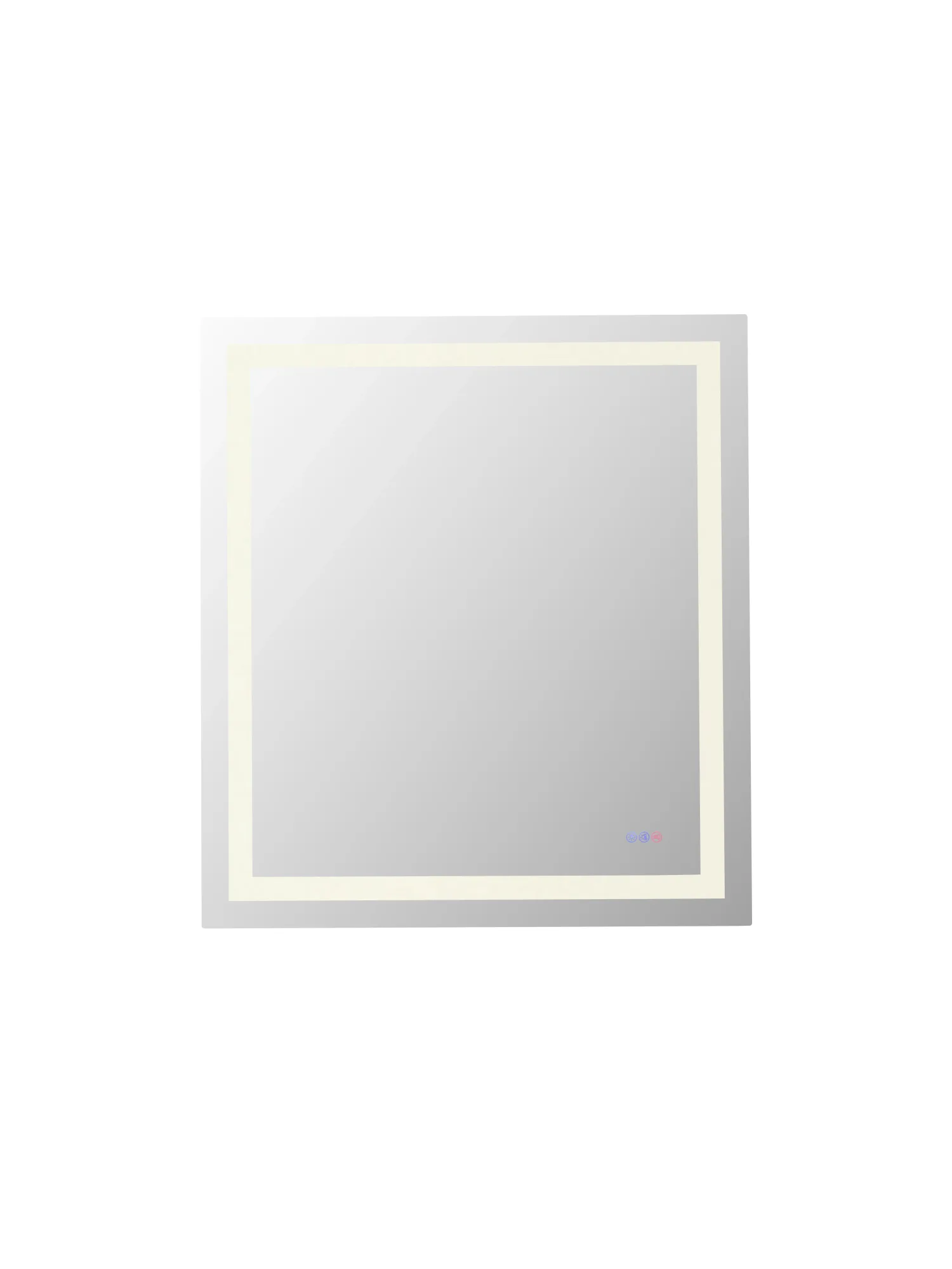 Riven LED Mirror in white