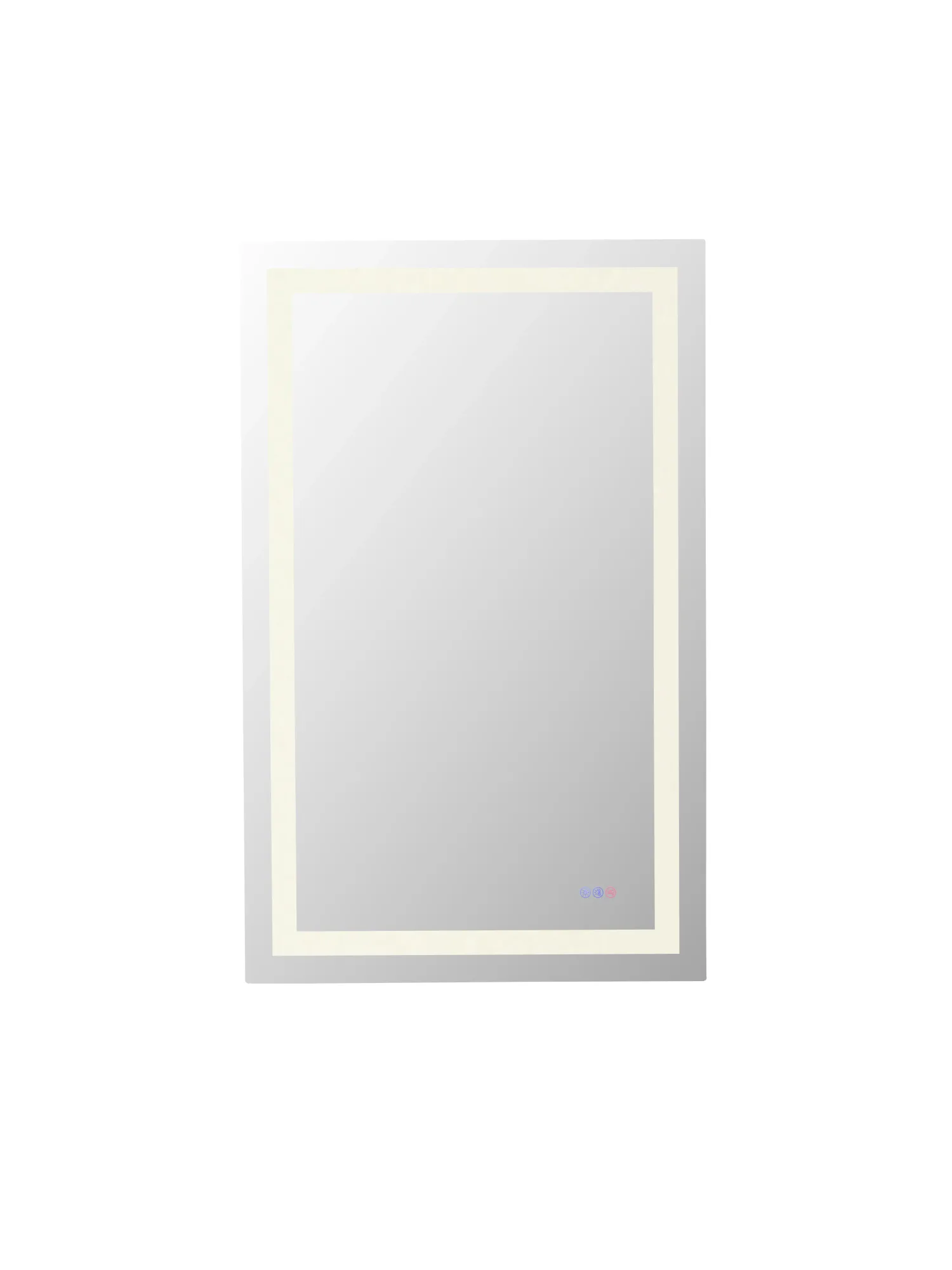 Riven LED Mirror in white