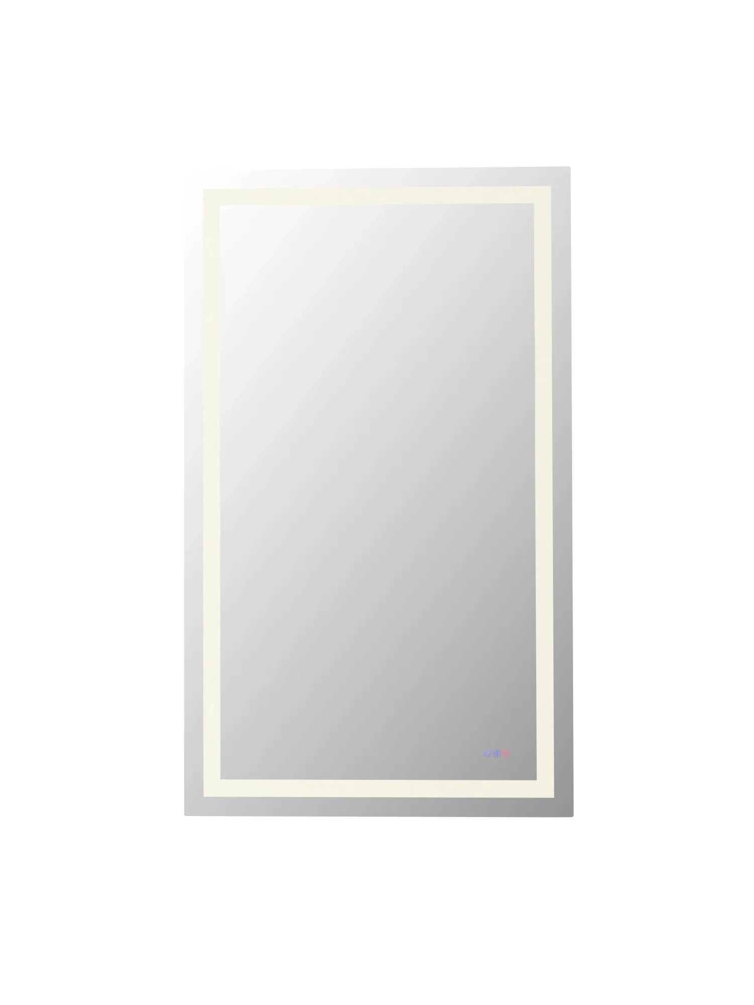 Riven LED Mirror in white