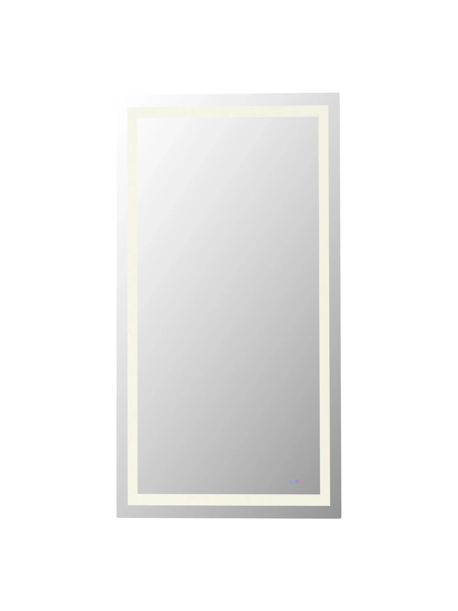 Riven LED Mirror in white