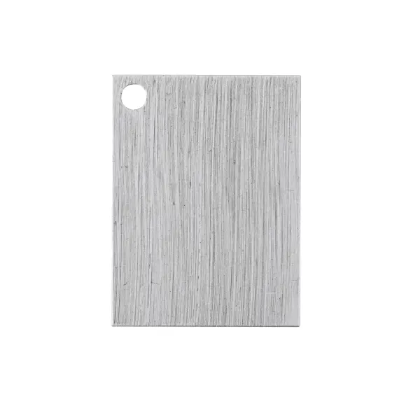 Dimensions
Length: 3"
Width: 2"
Height: 0.05"
Specifications
Finish (Color): Antique Silver
Product Type: Metal Finsh Sample
1
Wire Included: No
Shipment type: small parcel
US Shipping Cost: $13.00