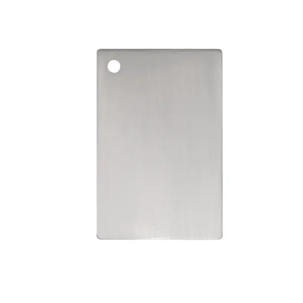 Dimensions
Length: 3"
Width: 2"
Height: 0.05"
Specifications
Finish (Color): Burnished Nickel
Product Type: Metal Finsh Sample
1
Wire Included: No
Shipment type: small parcel
US Shipping Cost: $13.00