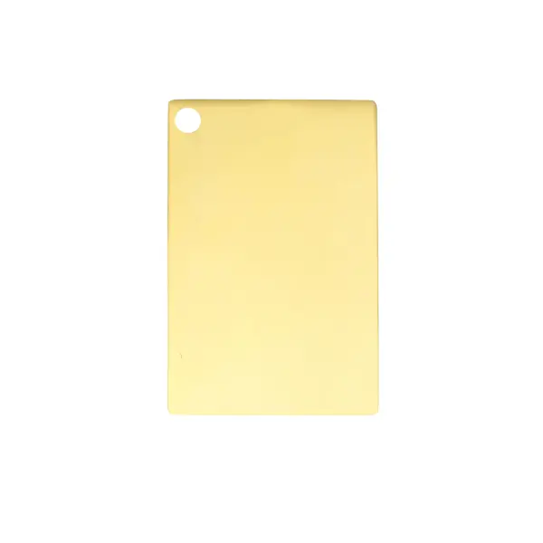 Dimensions
Length: 3"
Width: 2"
Height: 0.05"
Specifications
Finish (Color): Gold
Product Type: Metal Finsh Sample
1
Wire Included: No
Shipment type: small parcel
US Shipping Cost: $13.00