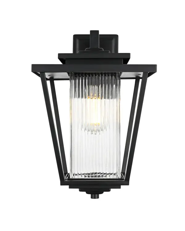 Dimensions
Width: 10"
Height: 15.5"
Extension: 11"
Wire Length: 12"
Specifications
Assembly Required: Yes
Bulb Included: No
Crystal/Glass Color: Clear
Dimmable: Yes
Distressed Finish: no
Dry/Wet/Damp: WET
ETL: Yes
Finish (Color): Black
Fixture Material: Iron and Glass
Hardware Finish: Black
Harware Material: Iron
Max/Nominal Watt: 60W
Number of Lights: 1
Product Type: Outdoor Lighting
Product Warranty: 1 year limited
Socket Type: E26
Voltage: 110V
Wattage/Bulb: 60W
Weight: 8
Wire Included: Yes
Shipment type: Small Parcel