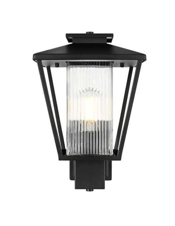 Dimensions
Length: 10"
Width: 10"
Height: 15"
Extension: 10"
Wire Length: 12"
Specifications
Assembly Required: Yes
Bulb Included: No
Crystal/Glass Color: Clear
Dimmable: Yes
Distressed Finish: no
Dry/Wet/Damp: WET
ETL: Yes
Finish (Color): Black
Fixture Material: Iron and Glass
Hardware Finish: Black
Harware Material: Iron
Max/Nominal Watt: 60W
Number of Lights: 1
Product Type: Outdoor Lighting
Product Warranty: 1 year limited
Socket Type: E26
Voltage: 110V
Wattage/Bulb: 60W
Weight: 7
Wire Included: Yes
Shipment type: Small Parcel