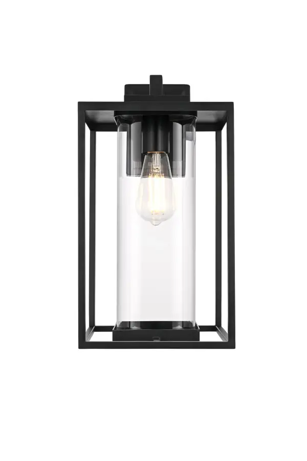 Dimensions
Width: 8.5"
Height: 17"
Extension: 10.5"
Wire Length: 12"
Specifications
Assembly Required: Yes
Bulb Included: No
Dimmable: No
Distressed Finish: no
Dry/Wet/Damp: WET
ETL: Yes
Finish (Color): Black
Fixture Material: Iron and Glass
Hardware Finish: Black
Harware Material: Iron
Max/Nominal Watt: 60W
Number of Lights: 1
Product Shape: Trapezoid
Product Type: Outdoor Lighting
Product Warranty: 1 year limited
Socket Type: E26
UL & ULC Standard: No
Voltage: 110V
Wattage/Bulb: 60W
8
Wire Included: Yes
Shipment type: Small Parcel