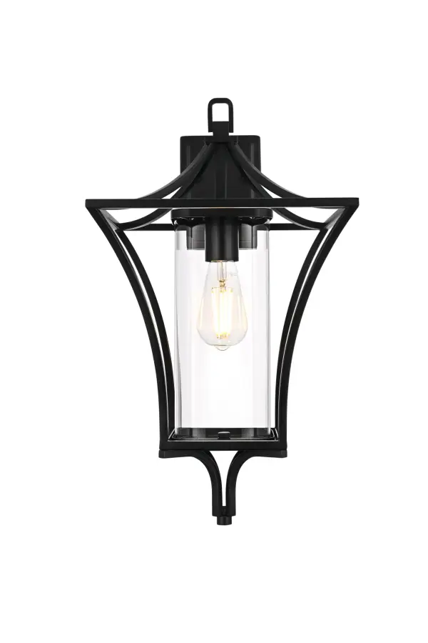 Dimensions
Width: 12"
Height: 21"
Extension: 13"
Wire Length: 12"
Specifications
Assembly Required: Yes
Bulb Included: No
Dimmable: No
Distressed Finish: no
Dry/Wet/Damp: WET
ETL: Yes
Finish (Color): Black
Fixture Material: Iron and Glass
Hardware Finish: Black
Harware Material: Iron
Max/Nominal Watt: 60W
Number of Lights: 1
Product Shape: Trapezoid
Product Type: Outdoor Lighting
Product Warranty: 1 year limited
Socket Type: E26
UL & ULC Standard: No
Voltage: 110V
Wattage/Bulb: 60W
10
Wire Included: Yes
Shipment type: Small Parcel