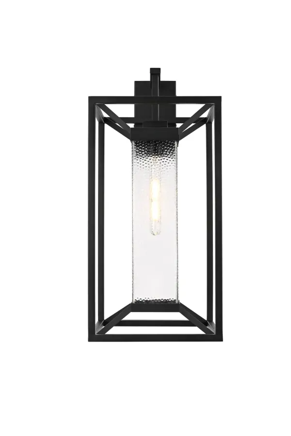 Dimensions
Width: 12"
Height: 25.5"
Extension: 13"
Wire Length: 12"
Specifications
Assembly Required: Yes
Bulb Included: No
Dimmable: No
Distressed Finish: no
Dry/Wet/Damp: WET
ETL: Yes
Finish (Color): Black
Fixture Material: Iron and Glass
Hardware Finish: Black
Harware Material: Iron
Max/Nominal Watt: 60W
Number of Lights: 1
Product Shape: Trapezoid
Product Type: Outdoor Lighting
Product Warranty: 1 year limited
Socket Type: E26
UL & ULC Standard: No
Voltage: 110V
Wattage/Bulb: 60W
12
Wire Included: Yes
Shipment type: Small Parcel