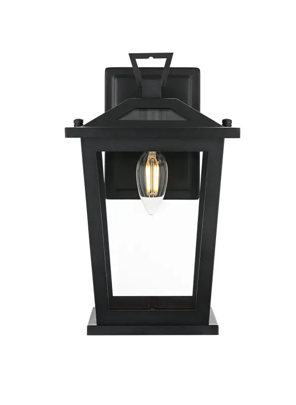Dimensions
Length: 9.5"
Width: 7"
Height: 12"
Extension: 6.5"
Wire Length: 12"
Specifications
Assembly Required: Yes
Bulb Included: No
Crystal/Glass Color: Clear
Dimmable: Yes
Distressed Finish: no
Dry/Wet/Damp: WET
ETL: Yes
Finish (Color): Black
Fixture Material: Iron and Glass
Hardware Finish: Black
Harware Material: Iron
Max/Nominal Watt: 60W
Number of Lights: 1
Product Type: Outdoor Lighting
Product Warranty: 1 year limited
Socket Type: E12
Voltage: 110V
Wattage/Bulb: 60W
Weight: 4
Wire Included: Yes
Shipment type: Small Parcel