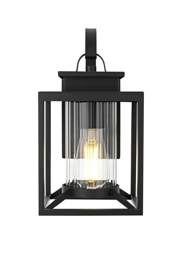 Dimensions
Width: 7"
Height: 12.5"
Extension: 8.5"
Wire Length: 12"
Specifications
Assembly Required: Yes
Bulb Included: No
Crystal/Glass Color: Clear
Dimmable: Yes
Distressed Finish: no
Dry/Wet/Damp: WET
ETL: Yes
Finish (Color): Black
Fixture Material: Iron and Glass
Hardware Finish: Black
Harware Material: Iron
Max/Nominal Watt: 60W
Number of Lights: 1
Product Type: Outdoor Lighting
Product Warranty: 1 year limited
Socket Type: E26
Voltage: 110V
Wattage/Bulb: 60W
Weight: 4
Wire Included: Yes
Shipment type: Small Parcel