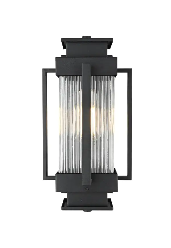 Dimensions
Width: 7"
Height: 14"
Extension: 10"
Wire Length: 12"
Specifications
Assembly Required: Yes
Bulb Included: No
Crystal/Glass Color: Clear
Dimmable: Yes
Distressed Finish: no
Dry/Wet/Damp: WET
ETL: Yes
Finish (Color): Black
Fixture Material: Iron and Glass
Hardware Finish: Black
Harware Material: Iron
Max/Nominal Watt: 60W
Number of Lights: 1
Product Type: Outdoor Lighting
Product Warranty: 1 year limited
Socket Type: E26
Voltage: 110V
Wattage/Bulb: 60W
Weight: 7
Wire Included: Yes
Shipment type: Small Parcel