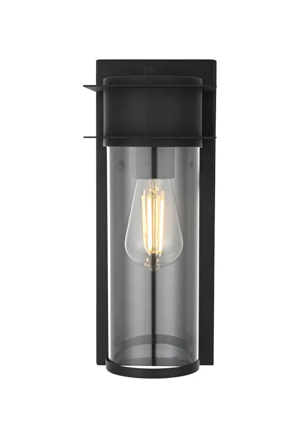 Dimensions
Width: 5.5"
Height: 14"
Extension: 6"
Wire Length: 12"
Specifications
Assembly Required: Yes
Bulb Included: No
Crystal/Glass Color: Clear
Dimmable: Yes
Distressed Finish: no
Dry/Wet/Damp: WET
ETL: Yes
Finish (Color): Black
Fixture Material: Iron and Glass
Hardware Finish: Black
Harware Material: Iron
Max/Nominal Watt: 60W
Number of Lights: 1
Product Shape: Rectangle
Product Type: Outdoor Lighting
Product Warranty: 1 year limited
Socket Type: E26
Voltage: 110V
Wattage/Bulb: 60W
Weight: 4
Wire Included: Yes
Shipment type: Small Parcel