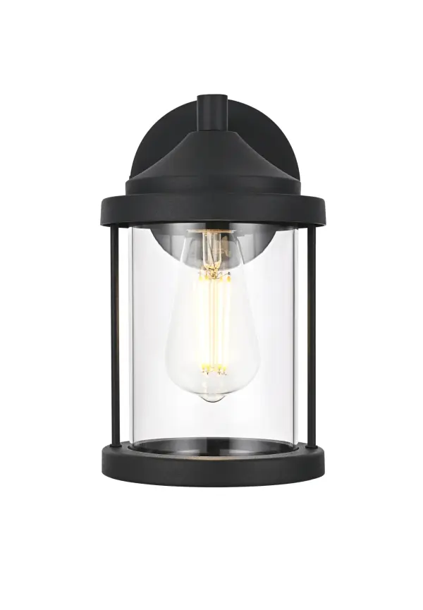 Dimensions
Width: 6"
Height: 10"
Extension: 7"
Wire Length: 8.2"
Specifications
Assembly Required: Yes
Bulb Included: No
Dimmable: Yes
Distressed Finish: No
Dry/Wet/Damp: WET
ETL: Yes
Finish (Color): Black
Fixture Material: Iron and Glass
Hardware Finish: Black
Harware Material: Iron
Max/Nominal Watt: 40W
Number of Lights: 1
Product Shape: Cylindrical
Product Type: Outdoor Lighting
Product Warranty: 1 year limited
Socket Type: E26
UL & ULC Standard: No
Voltage: 110V
Wattage/Bulb: 40W
2
Wire Included: Yes
Shipment type: Small Parcel