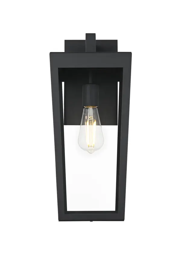 Dimensions
Width: 8"
Height: 18"
Extension: 9"
Wire Length: 8.2"
Specifications
Assembly Required: Yes
Bulb Included: No
Dimmable: Yes
Distressed Finish: No
Dry/Wet/Damp: WET
ETL: Yes
Finish (Color): Black
Fixture Material: Iron and Glass
Hardware Finish: Black
Harware Material: Iron
Max/Nominal Watt: 40W
Number of Lights: 1
Product Shape: Rectangle
Product Type: Outdoor Lighting
Product Warranty: 1 year limited
Socket Type: E26
UL & ULC Standard: No
Voltage: 110V
Wattage/Bulb: 40W
6
Wire Included: Yes
Shipment type: Small Parcel