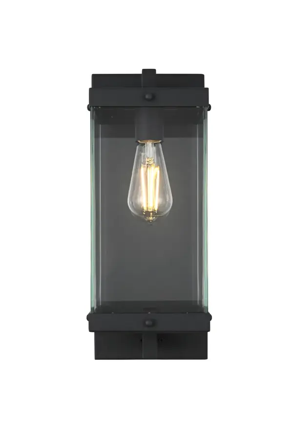 Dimensions
Width: 7"
Height: 17"
Extension: 9"
Wire Length: 8.2"
Specifications
Assembly Required: Yes
Bulb Included: No
Dimmable: Yes
Distressed Finish: No
Dry/Wet/Damp: WET
ETL: Yes
Finish (Color): Black
Fixture Material: Iron and Glass
Hardware Finish: Black
Harware Material: Iron
Max/Nominal Watt: 40W
Number of Lights: 1
Product Shape: Rectangle
Product Type: Outdoor Lighting
Product Warranty: 1 year limited
Socket Type: E26
UL & ULC Standard: No
Voltage: 110V
Wattage/Bulb: 40W
7
Wire Included: Yes
Shipment type: Small Parcel