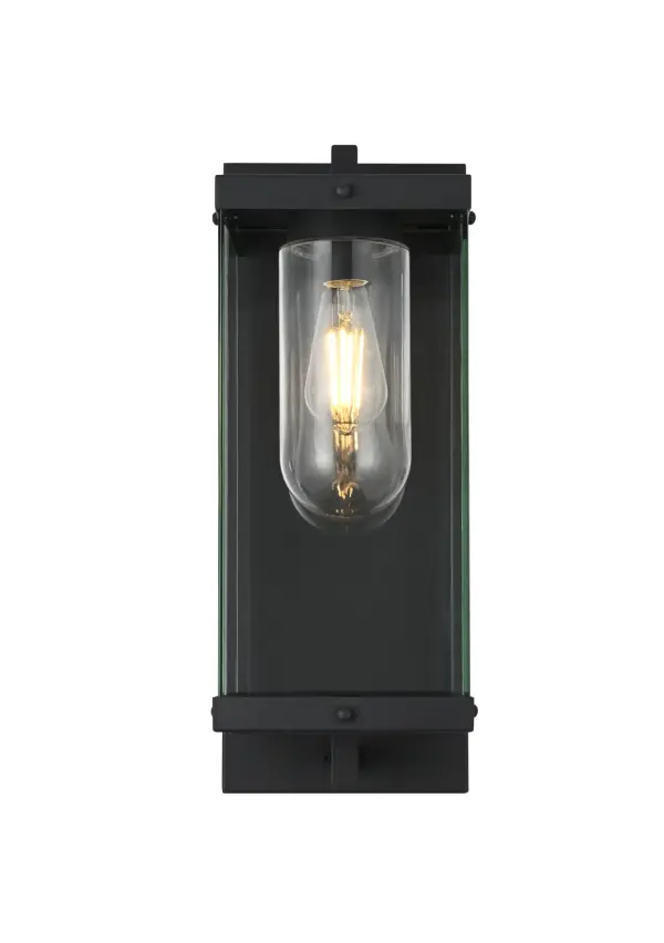 Dimensions
Width: 8"
Height: 21"
Extension: 10"
Wire Length: 8.2"
Specifications
Assembly Required: Yes
Bulb Included: No
Dimmable: Yes
Distressed Finish: No
Dry/Wet/Damp: WET
ETL: Yes
Finish (Color): Black
Fixture Material: Iron and Glass
Hardware Finish: Black
Harware Material: Iron
Max/Nominal Watt: 40W
Number of Lights: 1
Product Shape: Rectangle
Product Type: Outdoor Lighting
Product Warranty: 1 year limited
Socket Type: E26
UL & ULC Standard: No
Voltage: 110V
Wattage/Bulb: 40W
9
Wire Included: Yes
Shipment type: Small Parcel