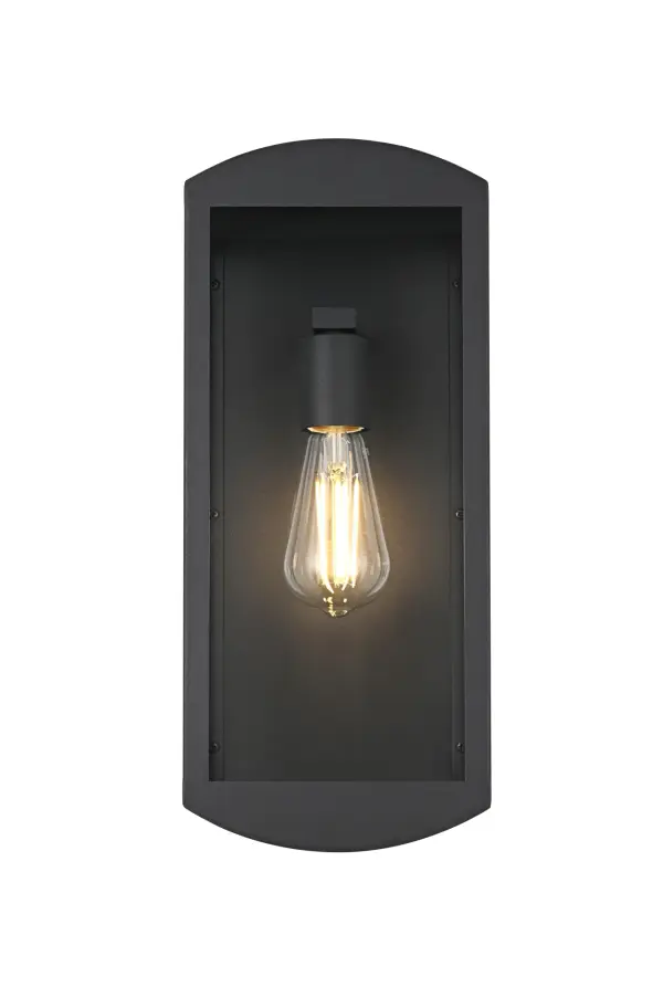 Dimensions
Width: 7"
Height: 16"
Extension: 6"
Wire Length: 8.2"
Specifications
Assembly Required: Yes
Bulb Included: No
Dimmable: Yes
Distressed Finish: No
Dry/Wet/Damp: WET
ETL: Yes
Finish (Color): Black
Fixture Material: Iron and Glass
Hardware Finish: Black
Harware Material: Iron
Max/Nominal Watt: 40W
Number of Lights: 1
Product Shape: Rectangle
Product Type: Outdoor Lighting
Product Warranty: 1 year limited
Socket Type: E26
UL & ULC Standard: No
Voltage: 110V
Wattage/Bulb: 40W
6
Wire Included: Yes
Shipment type: Small Parcel