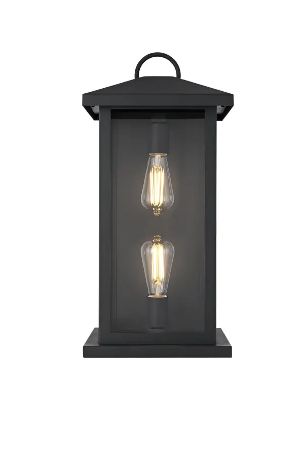 Dimensions
Width: 10"
Height: 21"
Extension: 10"
Wire Length: 8.2"
Specifications
Assembly Required: Yes
Bulb Included: No
Dimmable: Yes
Distressed Finish: No
Dry/Wet/Damp: WET
ETL: Yes
Finish (Color): Black
Fixture Material: Iron and Glass
Hardware Finish: Black
Harware Material: Iron
Max/Nominal Watt: 80W
Number of Lights: 2
Product Shape: Rectangle
Product Type: Outdoor Lighting
Product Warranty: 1 year limited
Socket Type: E26
UL & ULC Standard: No
Voltage: 110V
Wattage/Bulb: 40W
10
Wire Included: Yes
Shipment type: Small Parcel
