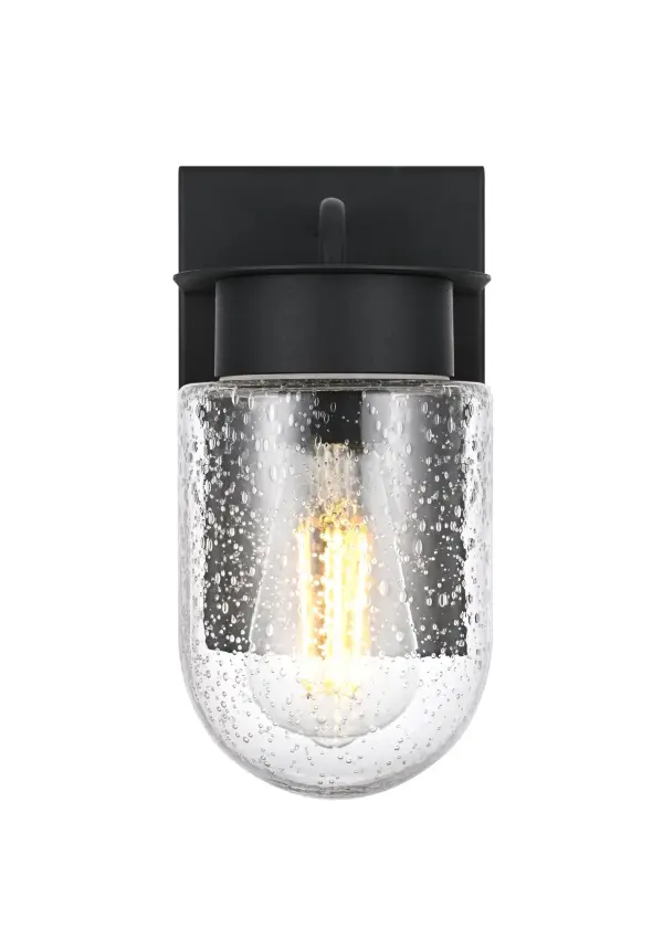 Dimensions
Width: 5"
Height: 9"
Extension: 6"
Wire Length: 8.2"
Specifications
Assembly Required: Yes
Bulb Included: No
Dimmable: Yes
Distressed Finish: No
Dry/Wet/Damp: WET
ETL: Yes
Finish (Color): Black
Fixture Material: Iron and Glass
Hardware Finish: Black
Harware Material: Iron
Max/Nominal Watt: 40W
Number of Lights: 1
Product Shape: Rectangle
Product Type: Outdoor Lighting
Product Warranty: 1 year limited
Socket Type: E26
UL & ULC Standard: No
Voltage: 110V
Wattage/Bulb: 40W
2
Wire Included: Yes
Shipment type: Small Parcel