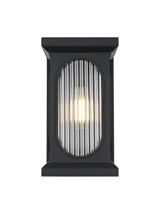 Dimensions
Width: 8"
Height: 14"
Extension: 9"
Wire Length: 8.2"
Specifications
Assembly Required: Yes
Bulb Included: No
Dimmable: Yes
Distressed Finish: No
Dry/Wet/Damp: WET
ETL: Yes
Finish (Color): Black
Fixture Material: Iron and Glass
Hardware Finish: Black
Harware Material: Iron
Max/Nominal Watt: 40W
Number of Lights: 1
Product Shape: Rectangle
Product Type: Outdoor Lighting
Product Warranty: 1 year limited
Socket Type: E26
UL & ULC Standard: No
Voltage: 110V
Wattage/Bulb: 40W
7
Wire Included: Yes
Shipment type: Small Parcel