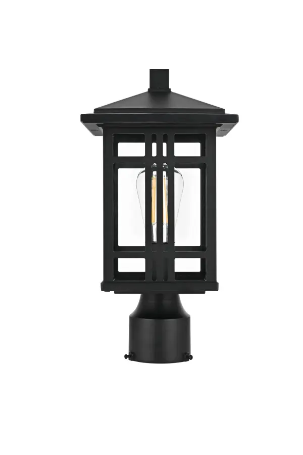 Dimensions
Length: 7.5"
Width: 7.5"
Height: 15"
Wire Length: 7"
Specifications
Assembly Required: No
Bulb Included: No
Bulb Shape: ST18
Dimmable: No
Distressed Finish: No
Dry/Wet/Damp: WET
ETL: Yes
Finish (Color): Black and Clear
Fixture Material: Aluminum And Glass
Hardware Finish: Black
Harware Material: Aluminium
Max/Nominal Watt: 40W
Number of Lights: 1
Product Shape: Lantern
Product Type: Outdoor Lighting
Product Warranty: 5 year limited
Socket Type: E26
Voltage: 110V - 120V
Wattage/Bulb: 40W
5
Wire Included: Yes
Shipment type: Small Parcel